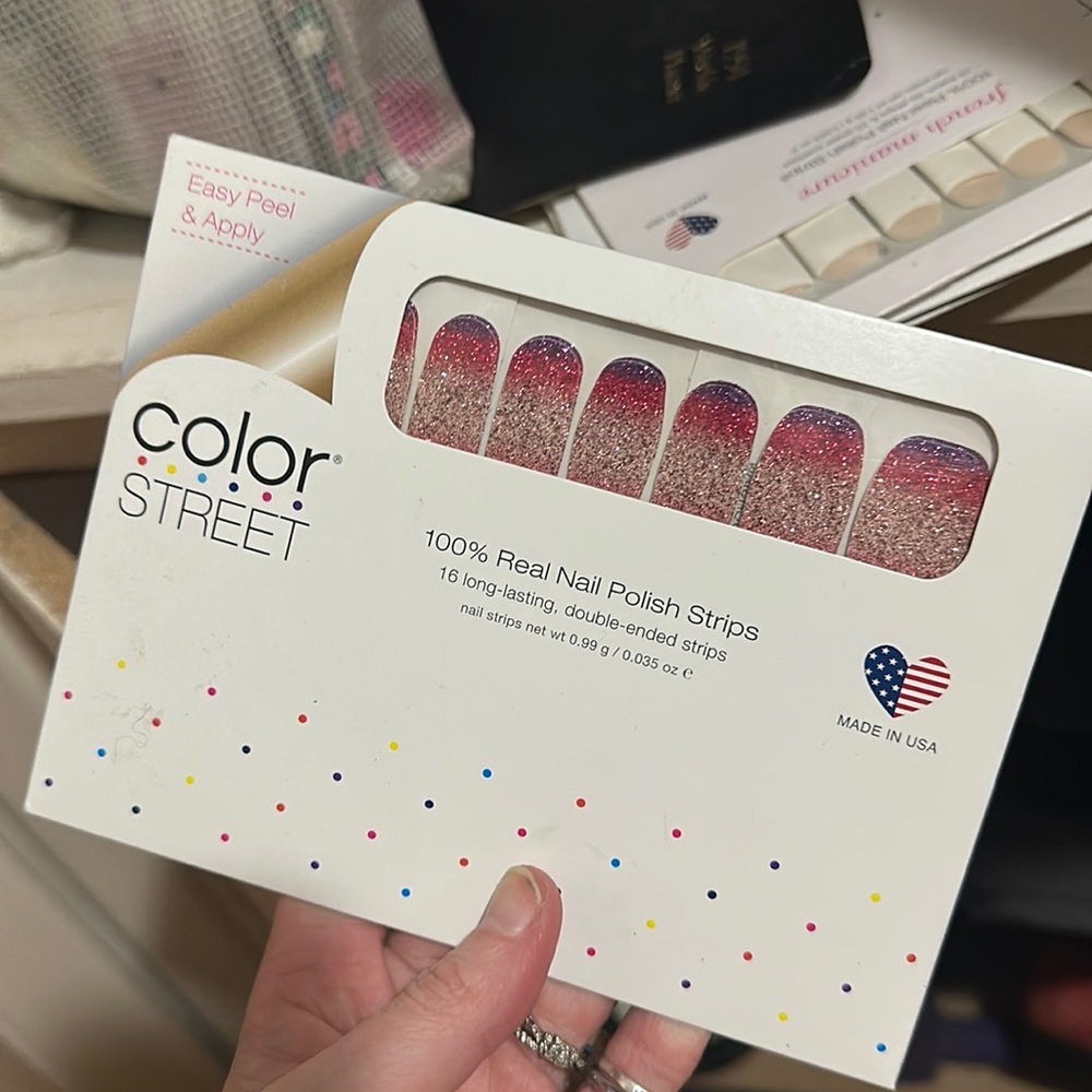 COLOR STREET NUCLEAR FUSHION UNOPENED UNUSED PRESS ON NAILS PINK GLITTER 💅